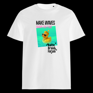 Open image in slideshow, MAKE WAVES. SHAPE CULTURE | Unisex T-shirt | 1
